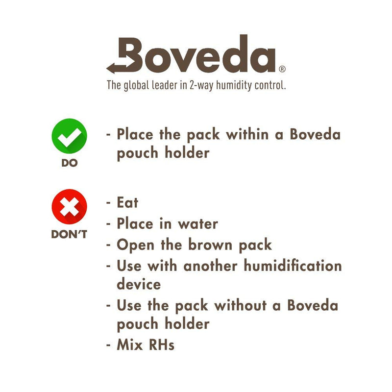 Boveda for Music | 2-Way Humidity Control Large Starter Kit for Fretted/Bowed Wood Instruments | Includes (4) Size 70 Boveda 49% RH and (2) Double Fabric Holders | 1-Count Large Kit (4 Size 70)