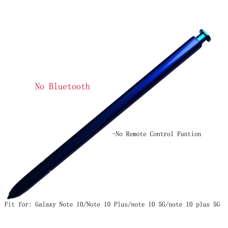(No Bluetooth) Note 10 Plus/Note 10 Plus 5G 6.8" Stylus s Pen Replacement Parts for Samsung Galaxy Note 10/Note 10 5G 6.3" +3 Black and 2 White Color Tips (Blue) Blue