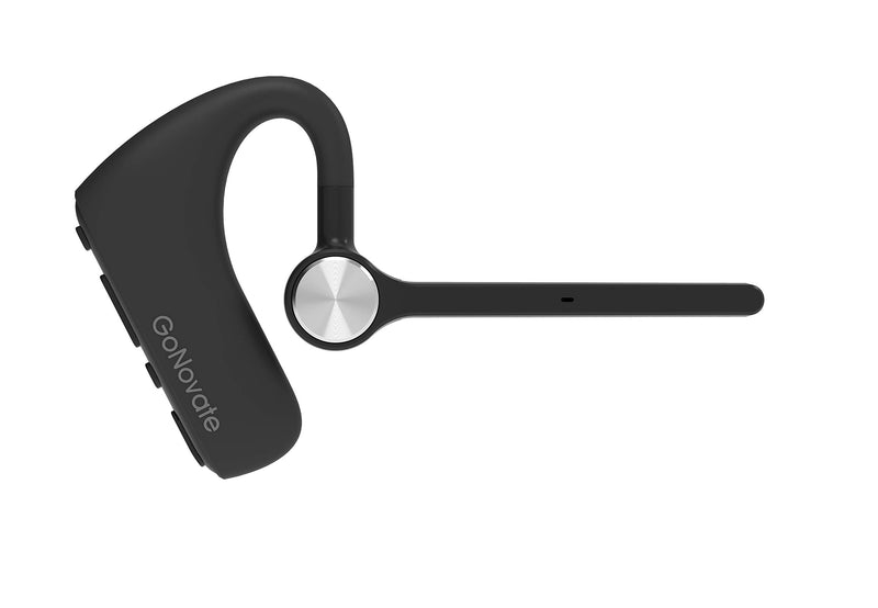 GoNovate C20 Bluetooth Headset 5.0, Dual Mic Noise Canceling 16H Talktime AptX-HD, Bluetooth Earpiece Compatible with iPhone Android, for Driving/Business/Office