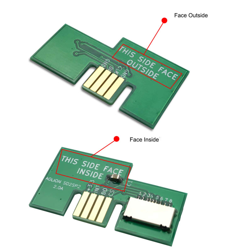 TF Card Reader for Game Cube SD2SP2 SDLoad SDL Micro SD Card Adapter (Green) Green