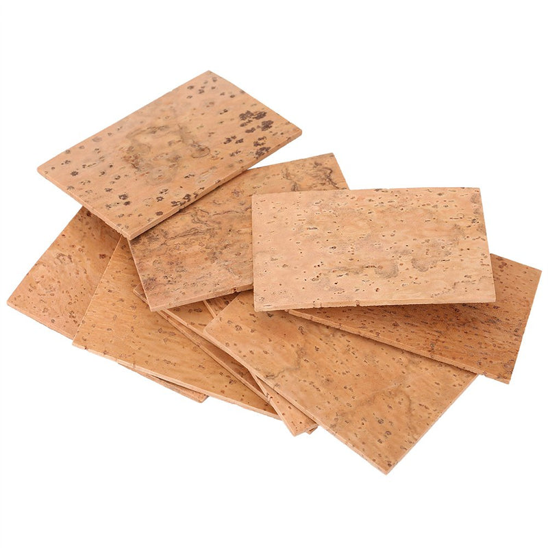 10PCS Saxophone Neck Cork Neck Cork Sheet Use for Soprano Tenor Alto Sax Parts Cork Instrument Replacement