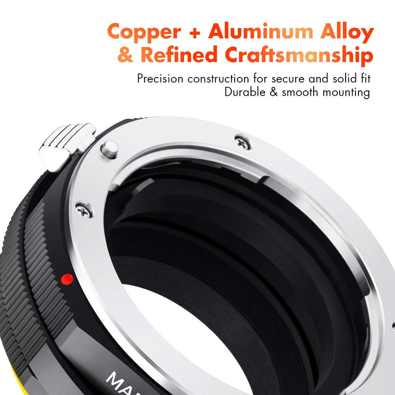 K&F Concept Lens Mount Adapter for Sony Alpha Minolta AF A-Type Lens to Sony NEX E-Mount Mirrorless Camera with Matting Varnish Design MAF-NEX