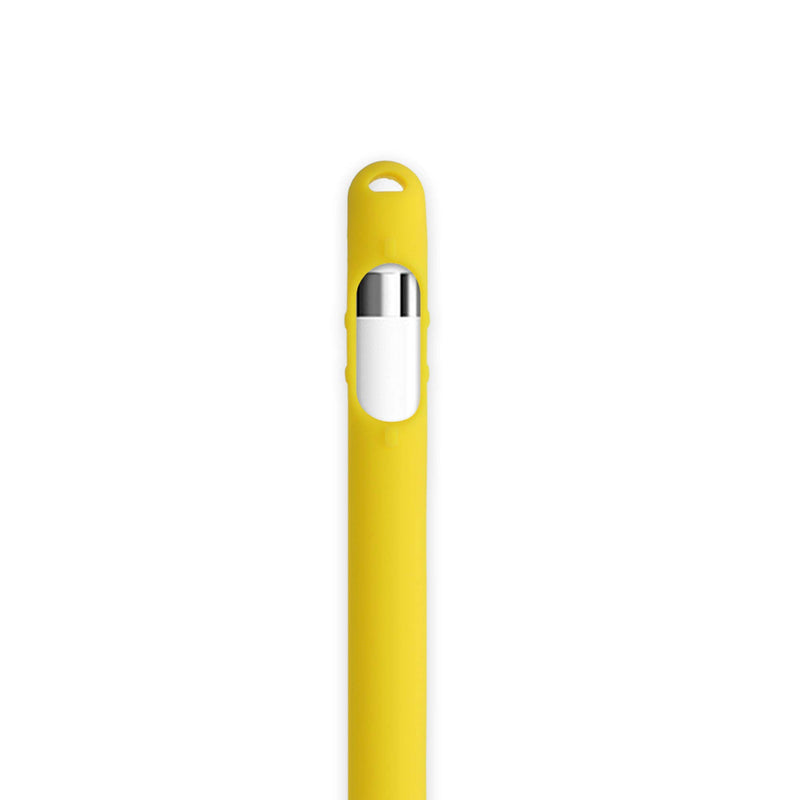 kwmobile Silicone Skin Compatible with Apple Pencil (1. Gen) - Skin Soft Flexible Sleeve Grip Protective Cover for Tablet Pen - Yellow