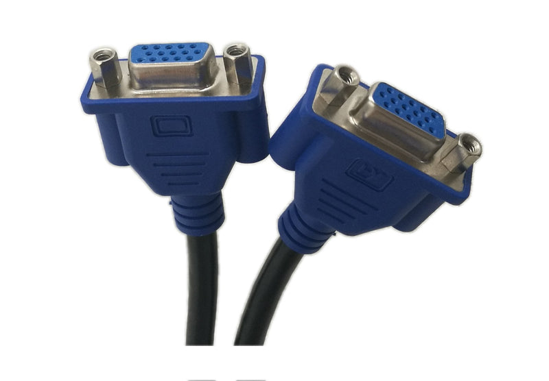 [AUSTRALIA] - zdyCGTime DMS-59 59-Pin Male to Dual VGA Female Y Splitter Video Card Adapter Cable for Matrox Molex ATI Nvidia Lenovo Hp Dell Computer-10inch 