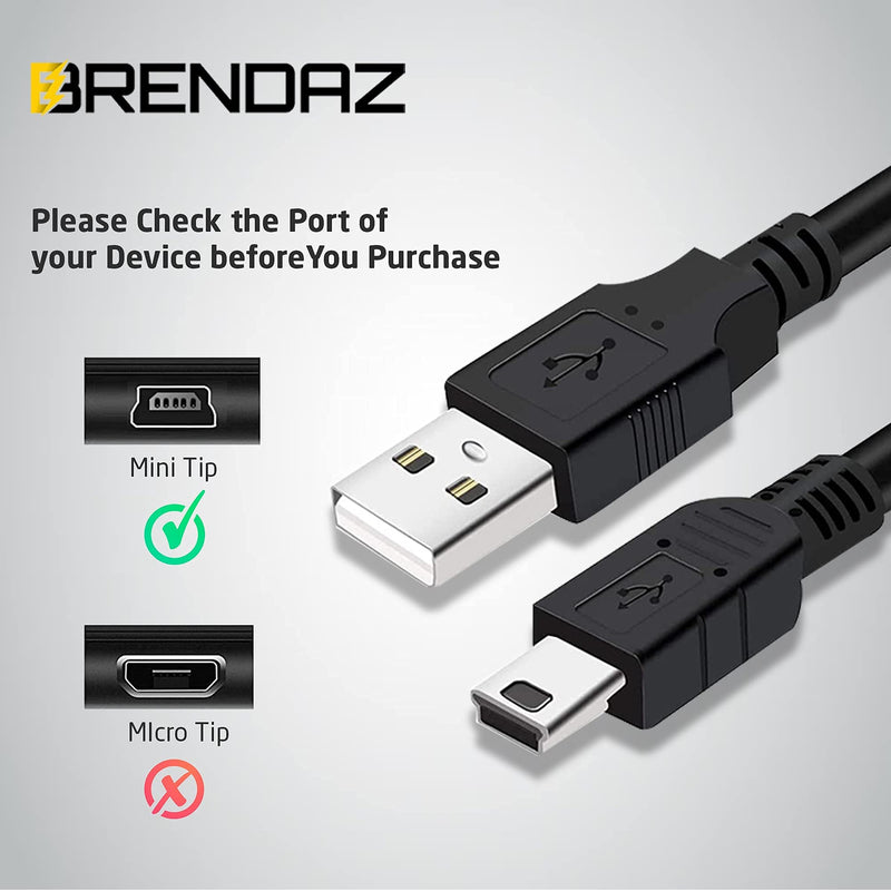 BRENDAZ Compatible Nikon Camera USB Cable for Nikon D7000, D90, D3000, D3100 DSLR Camera, Works as Replacement for UC-E4 USB Cable, Mini USB Cable USB 2.0 Data Transfer & Charger Cable Cord (6-FEET) 6-FEET