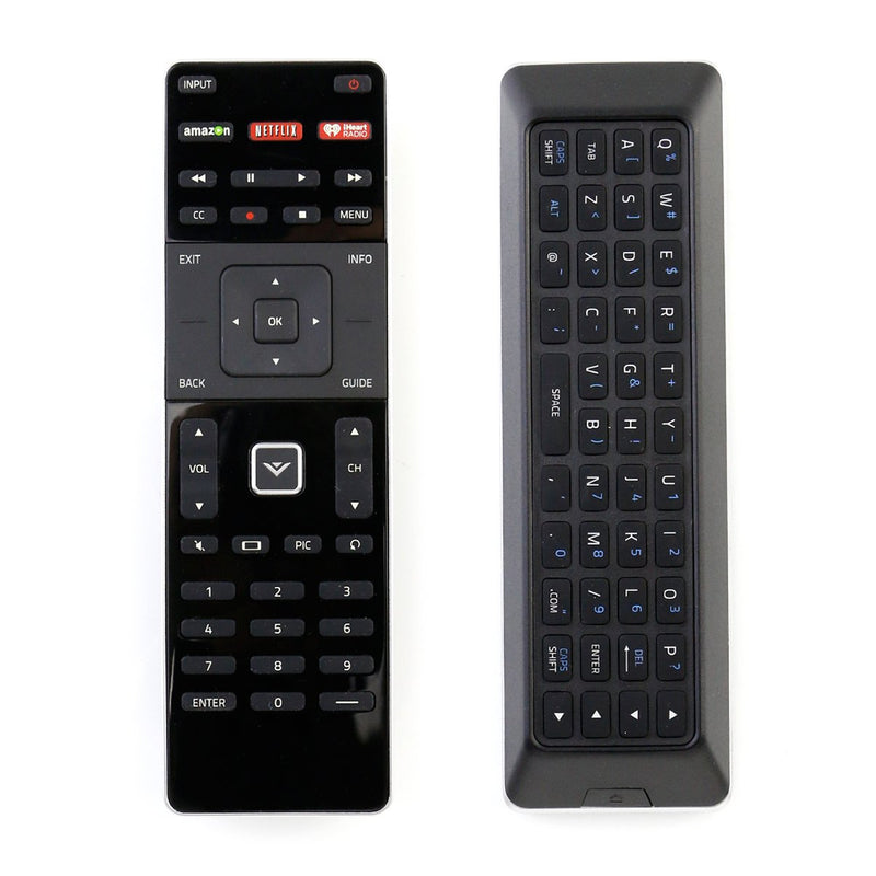 New QWERTY Dual Keyboard Remote XRT500 for Vizio Smart TV with Backlight Netflix iHeart Radio Shortcut Key M55C2 M60-C3 RS65B2 RS120-B3 M43-C1