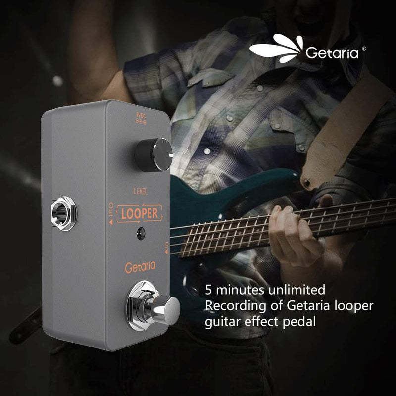 [AUSTRALIA] - Getaria Electric Guitar Looper Effects Pedal Bybass Unlimited Overdubs Loop Station (Mini loop-8) Mini loop-8 