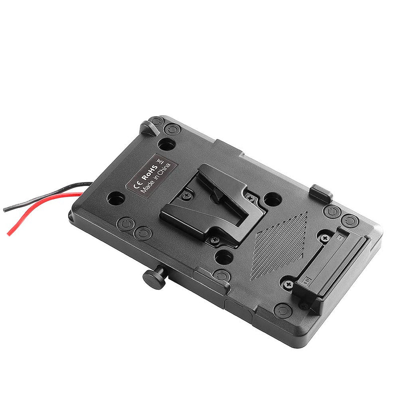 Runshuangyu V-Mount V-Lock D-Tap BP Battery Plate for Sony DSLR DV SLR Video Cameras, External Back Pack Adapter