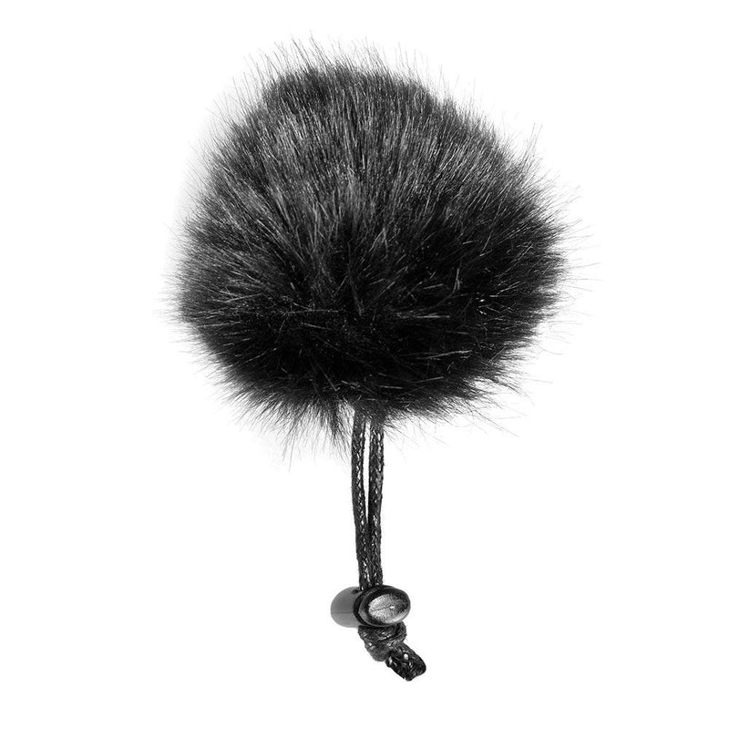 Comica CVM-MF1(B) Outdoor Furry Microphone Wind Muff for lavalier Lapel Microphone Comica Audio-Technica etc.(3 Pack) (Black) black