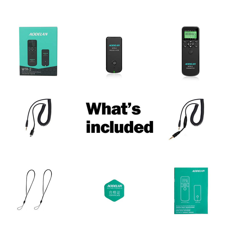 [AUSTRALIA] - AODELAN Camera Wireless Timer Remote Control with Intervalometer Wired Shutter Release Cable for Panasonic GH5 G1GH1GH2 GH5 G85 GX7 GX8 FZ2500 FZ200 FZ1000 FZ200 FZ150 Cameras and for Olympus Cameras Olypums&Panasonic 