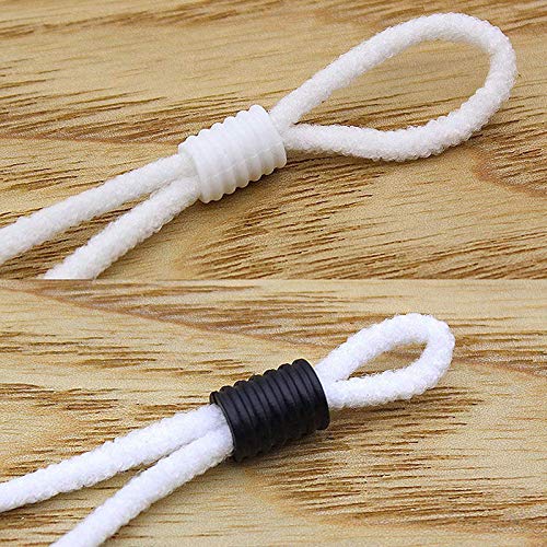 Moosth Cord Locks Plastic Toggles for Drawstrings Elastic Cord Buckles Adjuster Non Slip Stopper (102) 102