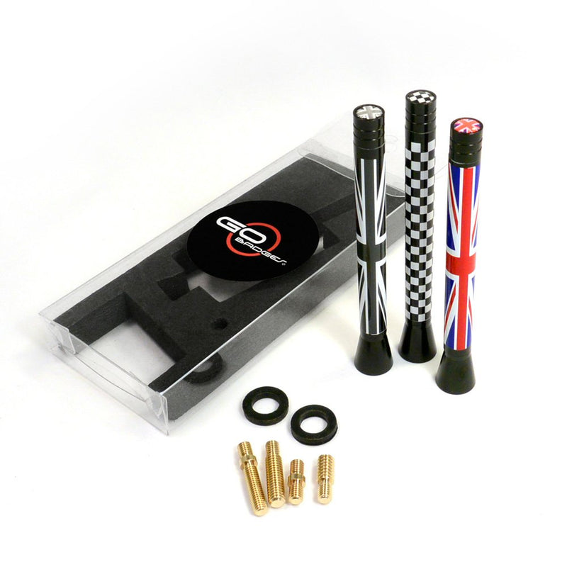 [AUSTRALIA] - GoBadges EP63 Stubby Antenna 4.25" (Blackjack - for All Mini Cooper Models), 1 Pack 