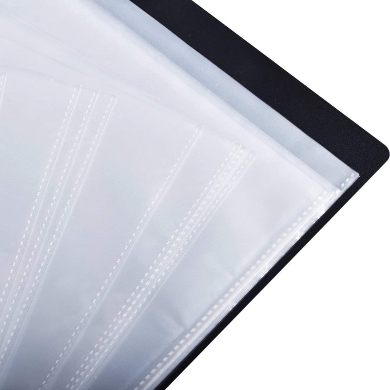 [AUSTRALIA] - LYTIVAGEN A4 Size Music Folder Piano Music Score Folder Waterproof Music File Folder 40 Pockets Sheet Storage Folder Music Sheet Folder for Sheet Music Choir Chorus Piano Sheet Music Folder (Black) 