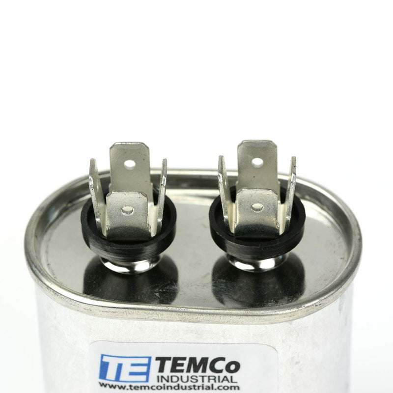 TEMCo 10 uf/MFD 370-440 VAC volts Oval Run Capacitor 50/60 Hz AC Electric - Lot -1 (Optional uf/MFD, Voltage and Lot Quantities Available) 10 uf (1 Pack) 370/440 Volts (Oval)