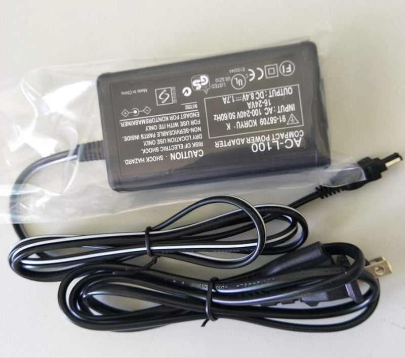 AC-L100 AC Power Supply Adapter, Replacement for Sony AC-L10A, AC-L10B, AC-L10C AC-L15A/B AC-L100C,for Sony Handycam CCD-TRV77 CCD-TRV88 CCD-TRV9X DCR-TRV6E MVC-FD Cameras