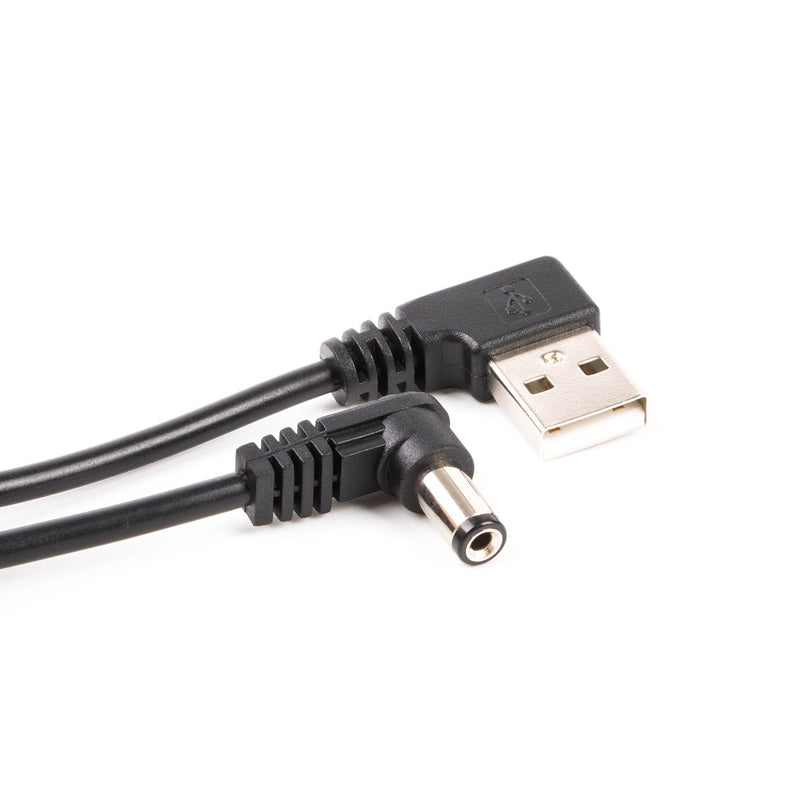 USB to Barrel Cable USB to 5.5mm/2.1mm angled 5V DC Power Cable (Right Angled) Right Angled