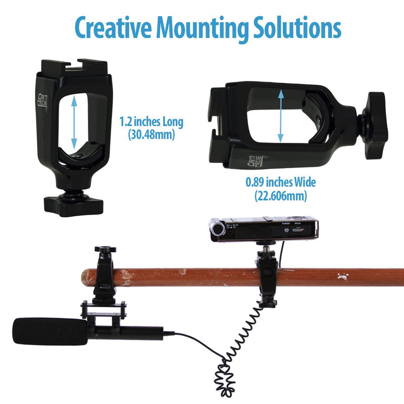 [AUSTRALIA] - Cam Caddie Scorpion / EX Accessory Shoe Mount for Flash Shoe Accessories LED Light Microphone and Field Monitor Hot and Cold Compatible with Adjustable CNC Aluminum Shoe Plate 