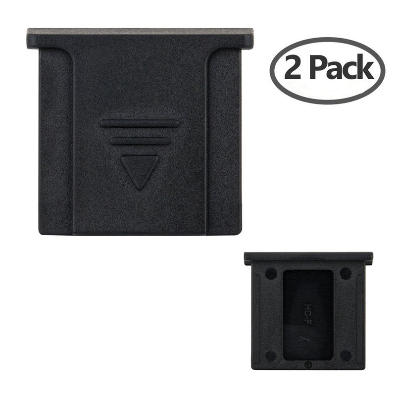 JJC 2 PCS Camera Hot Shoe Cover Cap Protector for Fujifilm Fuji X-E4 X-E3 X-S10 X-T4 X-T3 X-T30 II X-T30 X-T20 X-PRO3 X-PRO2 X100V X100S X-T200 X-T100 X-A10 X-A5 X-H1 GFX100 GFX50S & More -Black 2 Pack Black