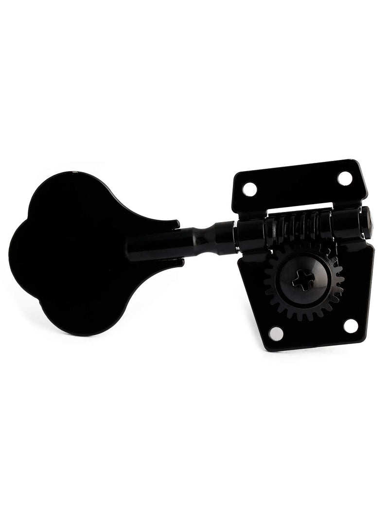 Metallor Bass Tuning Machines Tuning Pegs Tuning Keys Machine Heads Tuners Vintage Open Gear 2 Left 2 Right for P Bass J Bass Guitar Parts Replacement Black. 2L 2R-Black