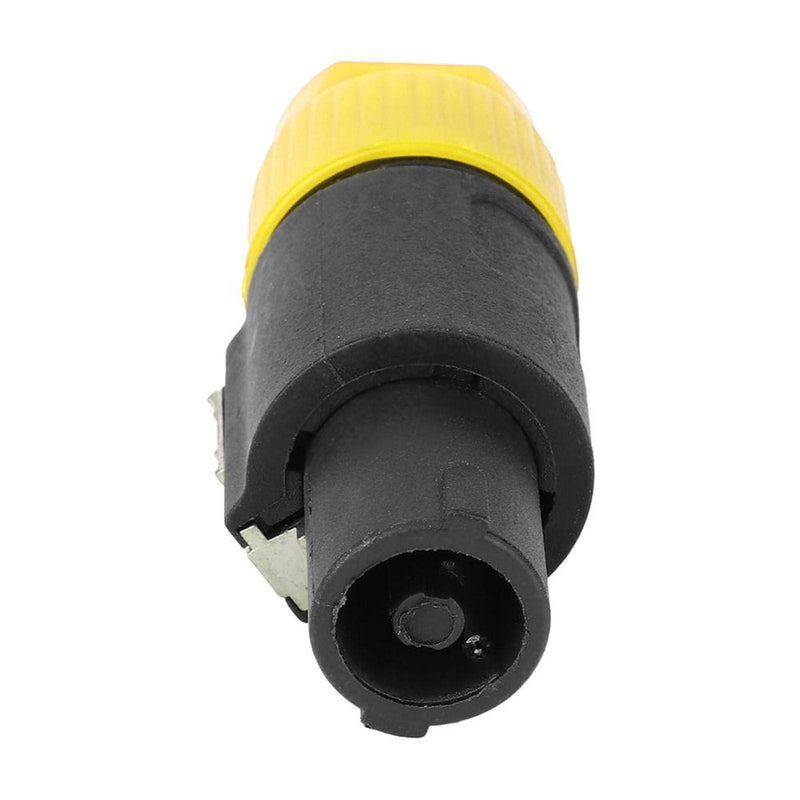 10PCS C-NL4FC Humanized Conductive Speakon Cable Adapter Connector Audio Speakon Cable Mount Connector Twist Lock Speaker Plug for Cables 6~15mm(Yellow) Yellow