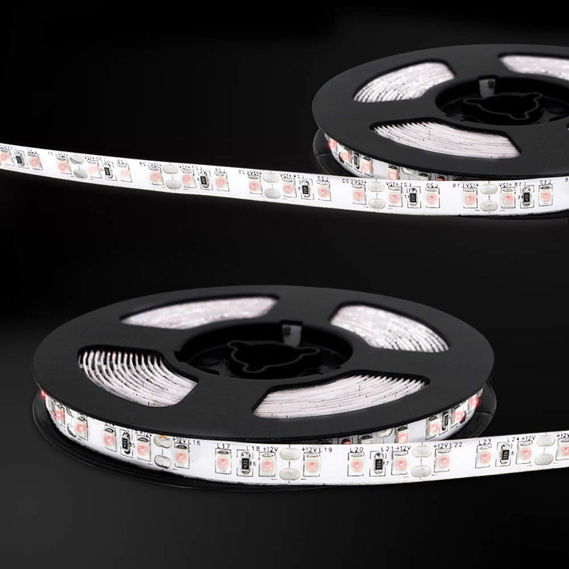[AUSTRALIA] - High Density SMD3528 Infrared (940nm) LED Light Strip 12V Single Chip Flexible LED Strips 120LEDs/m 9.6w/m 6.5ft/Reel 8mm-Wide Non-Waterproof Infrared LED Light Supplement 