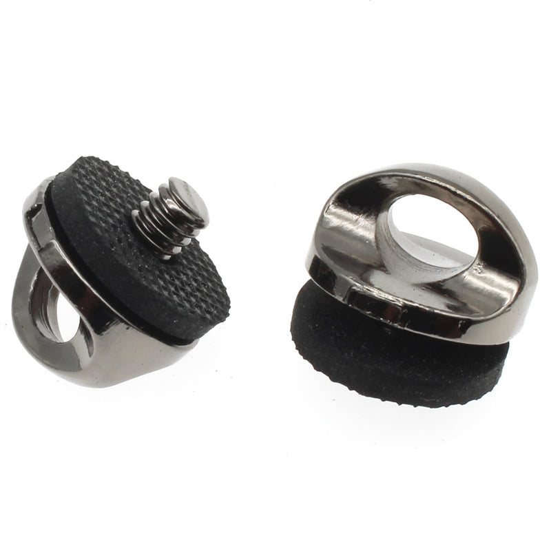 1/4 Thread Camera Neck Strap Screw Holder Zinc Alloy Camera Screw with Rubber Washer 2Pcs