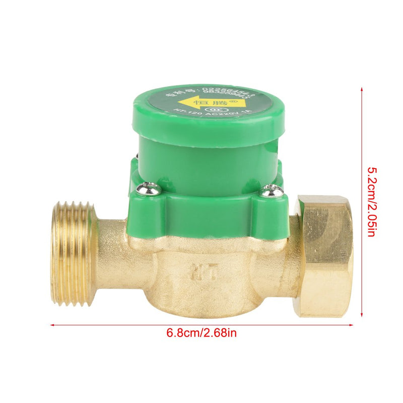 Marhynchus Pump Flow Sensor Switch Thread Water G3/4" 3/4" AC220V 1A for Low Water Pressure Area Flow Water Heater Pneumatic Pressure Flow Switch