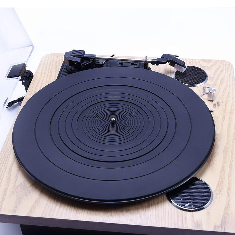 Turntable Platter Mat, 12" Silicone Rubber Slipmat Universal to All Hi-Fi Record LP Players by Gartopvoiz