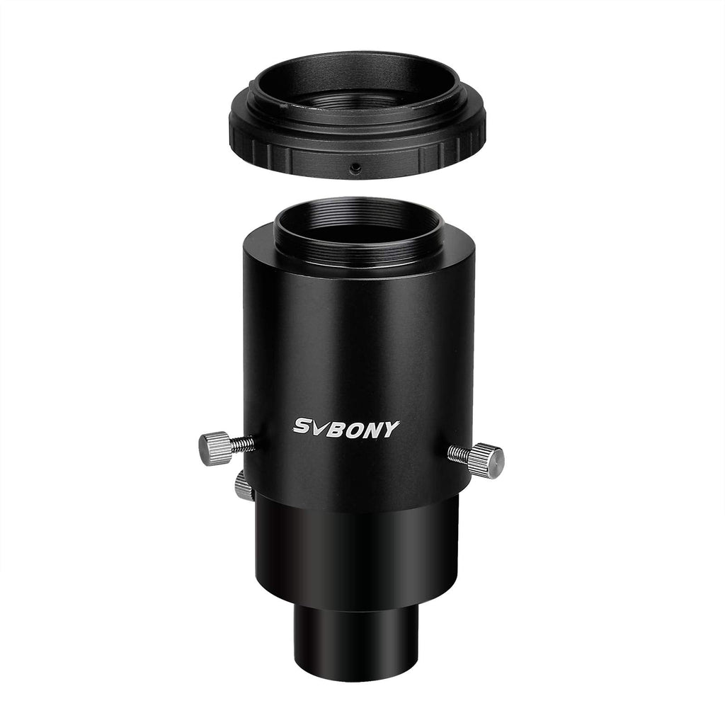 SVBONY SV187 Variable Universal Camera Adapter, Support Max 46mm Outside Diameter Eyepiece, for Canon SLR DSLR Camera and Eyepiece Projection Photography with T-Ring