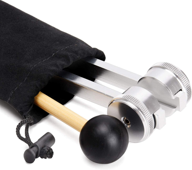 [AUSTRALIA] - LeSage Otto 128 HZ Biosonics Weighted Tuning Fork Diapason Medical 128 hertz Tuning Forks for Healing 128HZ Sonic Slider with Silicone Hammer Cleaning Cloth 