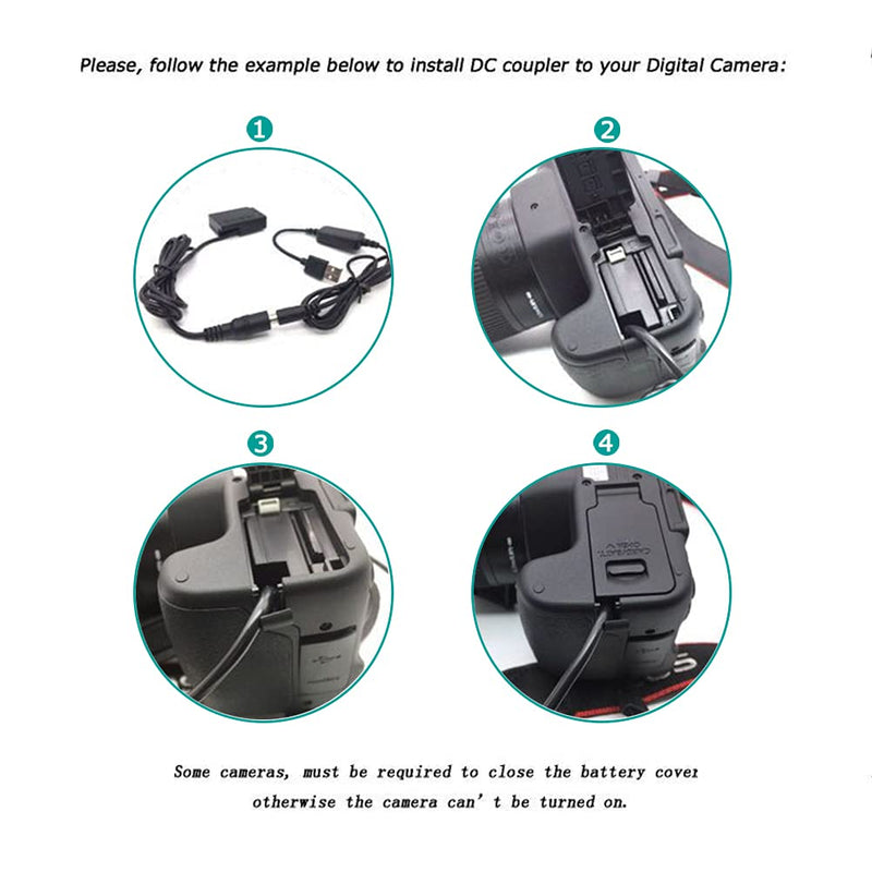 [AUSTRALIA] - DMW-BLH7E BLH7 Dummy Battery DMW-DCC15 USB Cable for Lumix DMC-GM1 GM5 GF7 GF8 GF9 LX10 LX15 Camera 