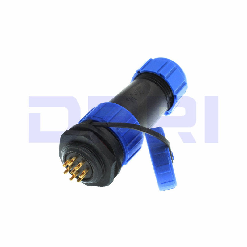 DRRI SP21 8 Pole Circular Waterproof Aviation Connector for LED Lighting Equipment (8Pole) 8Pin