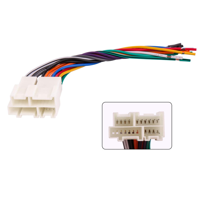 [AUSTRALIA] - RDBS Radio Wire Harness with Antenna Adapter Fit for 1988-2005 Chevy GM Vehicles Connect an Aftermarket Stereo Receiver and Compatible with 1988-up GM Micro/Delco Antenna Adapter 