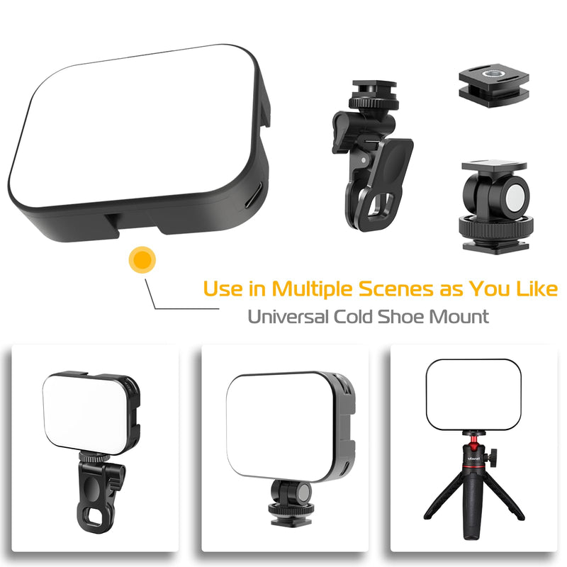 Ulanzi VL100X Selfie Light, Clip LED Light Panel for Phone/Laptop/Tablet/Computer, Bi-Color Portable Clip Camera Light with Dimmable 2500-6500K with 2000mAh Battery for Video Conference/Picture VL100X Clip Light