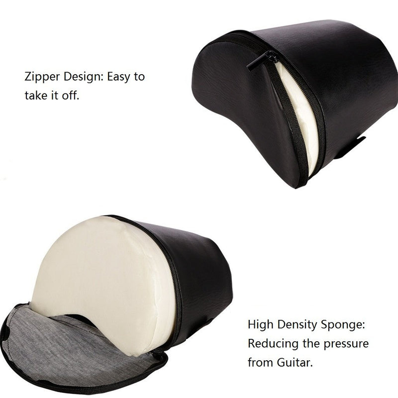 Flanger Contoured Guitar Cushion PU Leather Cover Built-in Sponge Soft Durable Portable Musical Instruments Accessories