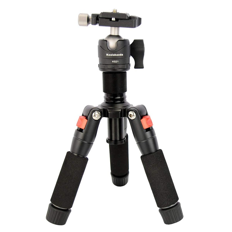 Koolehaoda Travel Portable Mini Tripod Compact Desktop Macro Mini Tripod with Ball Head.(K521-mini Tripod)