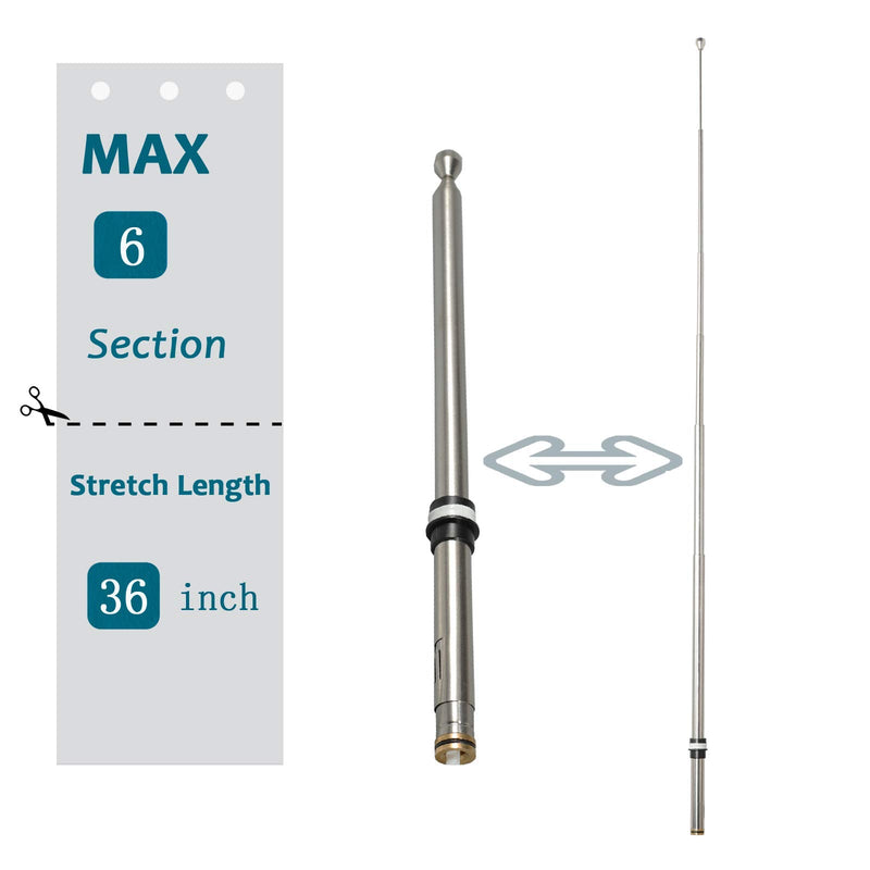 [AUSTRALIA] - Anina Power Antenna Mast Compatible with 2001-2007 Toyota Sequoia for AM/FM Radio Aftermarket Antenna Motor Replacement 86337AF011 Series 1 