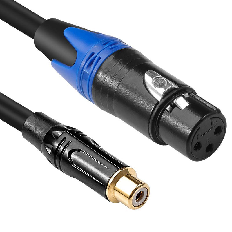 [AUSTRALIA] - DISINO Female XLR to RCA Female Cable, RCA to XLR Female Converter Gender Changer Audio Adapter Patch Cable - 3.3 feet 