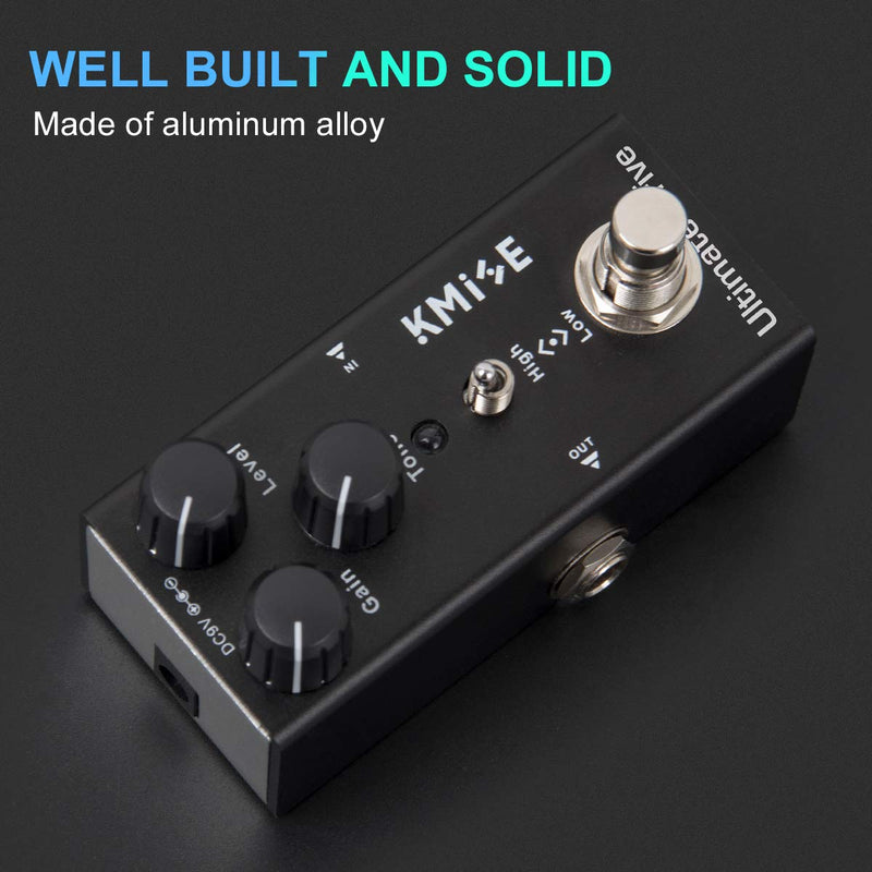 [AUSTRALIA] - lotmusic Ultimate Drive Electric Guitar Effects Pedal Mini Single Type DC 9V True Bypass Black 