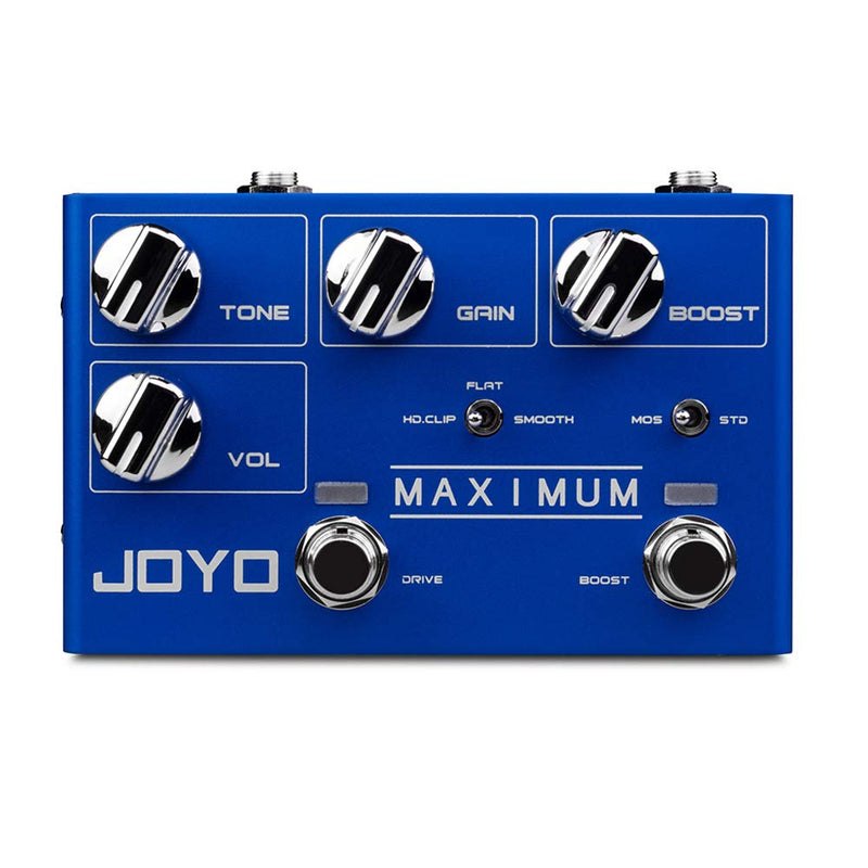 [AUSTRALIA] - JOYO R-05 Maximum Overdrive Pedal Effect with Drive & Boost Dual Channel Guitar Pedal for Electric Guitar Effect True Bypass 