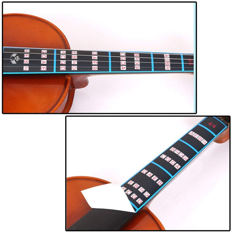 COSMOS Violin Finger Guide Fingerboard Sticker Finger Chart Fret guide Label Fretboard Marker (For 4/4 Violin)