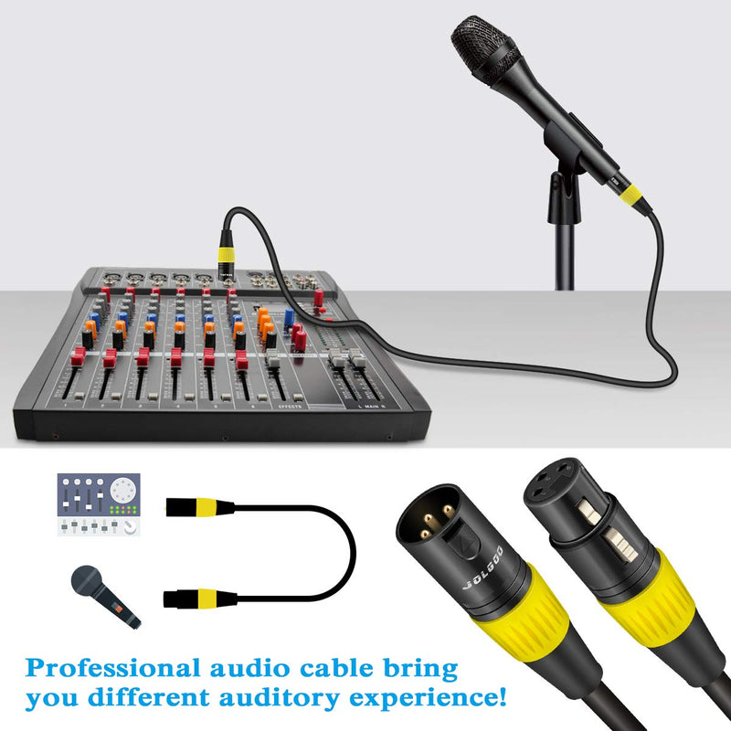 [AUSTRALIA] - XLR Cable, XLR Male to XLR Female Balanced 3 PIN XLR Microphone Cable, 3.3 Feet / 1m - JOLGOO 