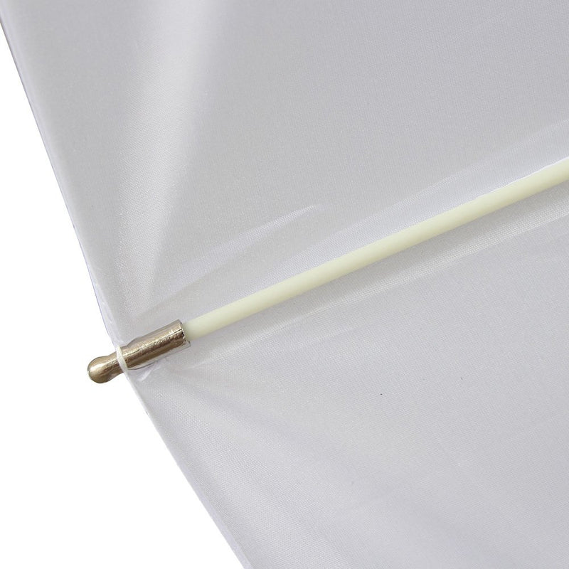 FOTOCREAT 60inch White Diffusion Parabolic Umbrella 16 Fiberglass Rib 7mm Shaft 60"(152cm)