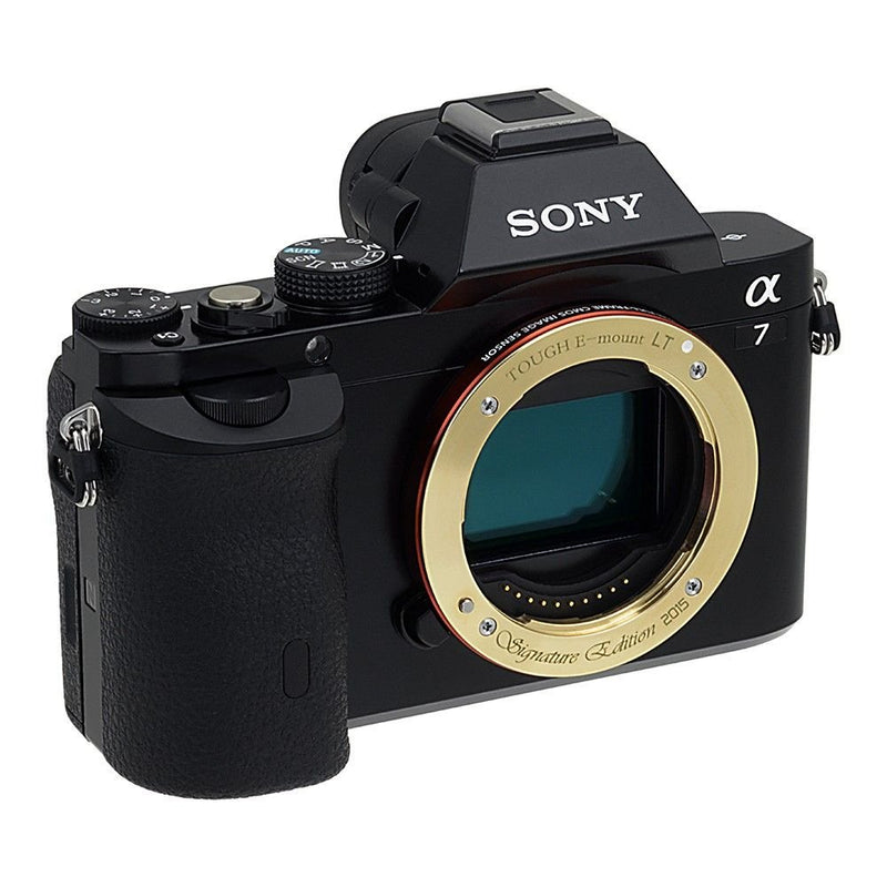 The Tough E-Mount Signature Edition LT from Fotodiox Pro - A Distinctive Brass, Light Tight Replacement Lens Mount for Sony NEX & E-Mount Camera Bodies (APS-C & Full Frame Such as NEX-5, NEX-7 & a7)