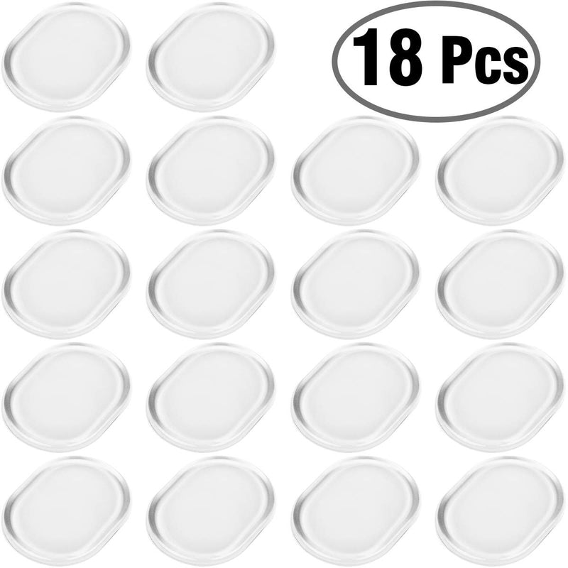 18Pieces Eison Drum Damper Gel Pads Silicone Drum Dampeners Drum Silencers for Drums Tone Control- Clear