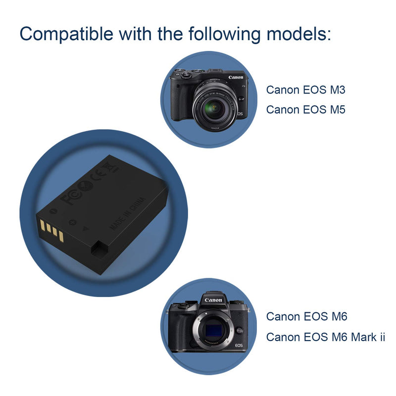 F1TP ACK-E17 USB-C Power Adapter Cable DR-E17 DC Coupler Set Replacement for Canon EOS M6 Mark II, M3, EOS M5, EOS M6 Mirrorless Digital Cameras.