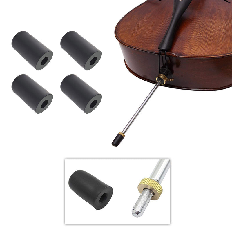 Creative-Idea Cello Endpin Anchor Stopper,Antiskid Device Non-Slip Stopper Holder Stand Mat with 4pcs Rubber Endpin Tip Cap
