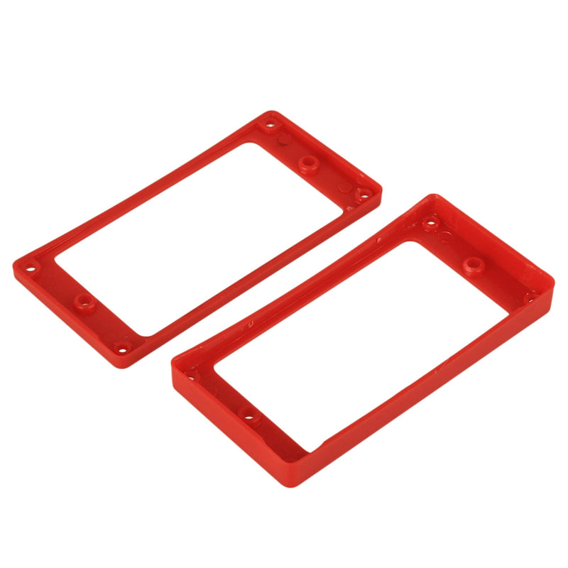 Yibuy 90 x 45mm Red Curved Humbucker Pickup Frame Mounting Rings for Electric Guitar Set of 2