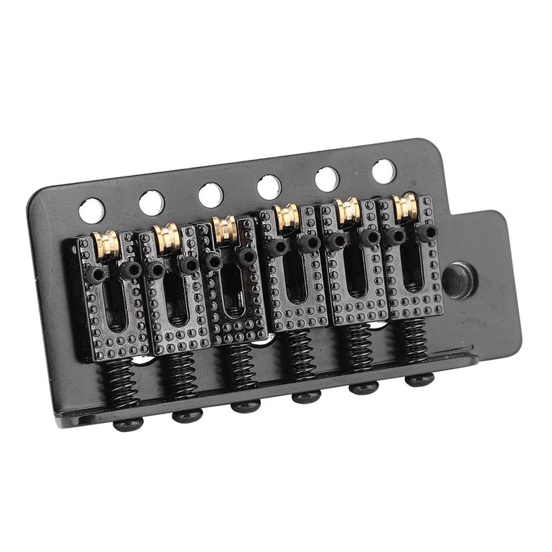 Guitar Tremolo Bridge, Tremolo System with Roller Single Locking Vibrato Bridge Tailpiece for ST Guitar (Black)