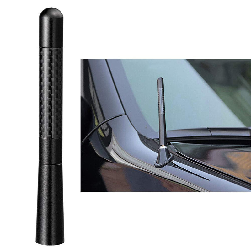 Bingfu Vehicle Antenna Mast Carbon Fiber Car Antenna Replacement for Ford F150 Raptor F250 F350 F450 Super Duty Ranger Explorer Mustang Escape Focus Edge Dodge RAM 1500 2500 3500 Heavy Duty Truck